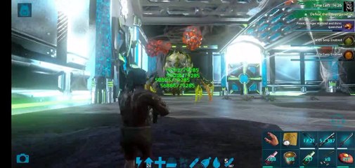 No armor doungon boss defeat in ark mobile