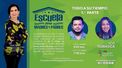 Escuela para madres y padres: Todo a su tiempo