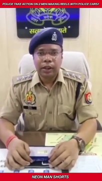 Police takes Action on 2 Men making Reels with Police Car! | Interesting Viral News #shorts