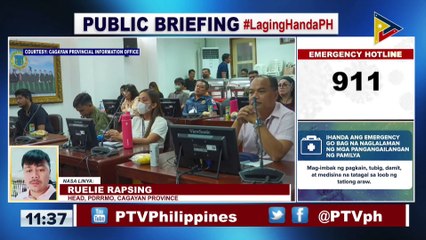 Cagayan, tuloy-tuloy ang preparasyon para sa pagpasok ng bagyong #BettyPH