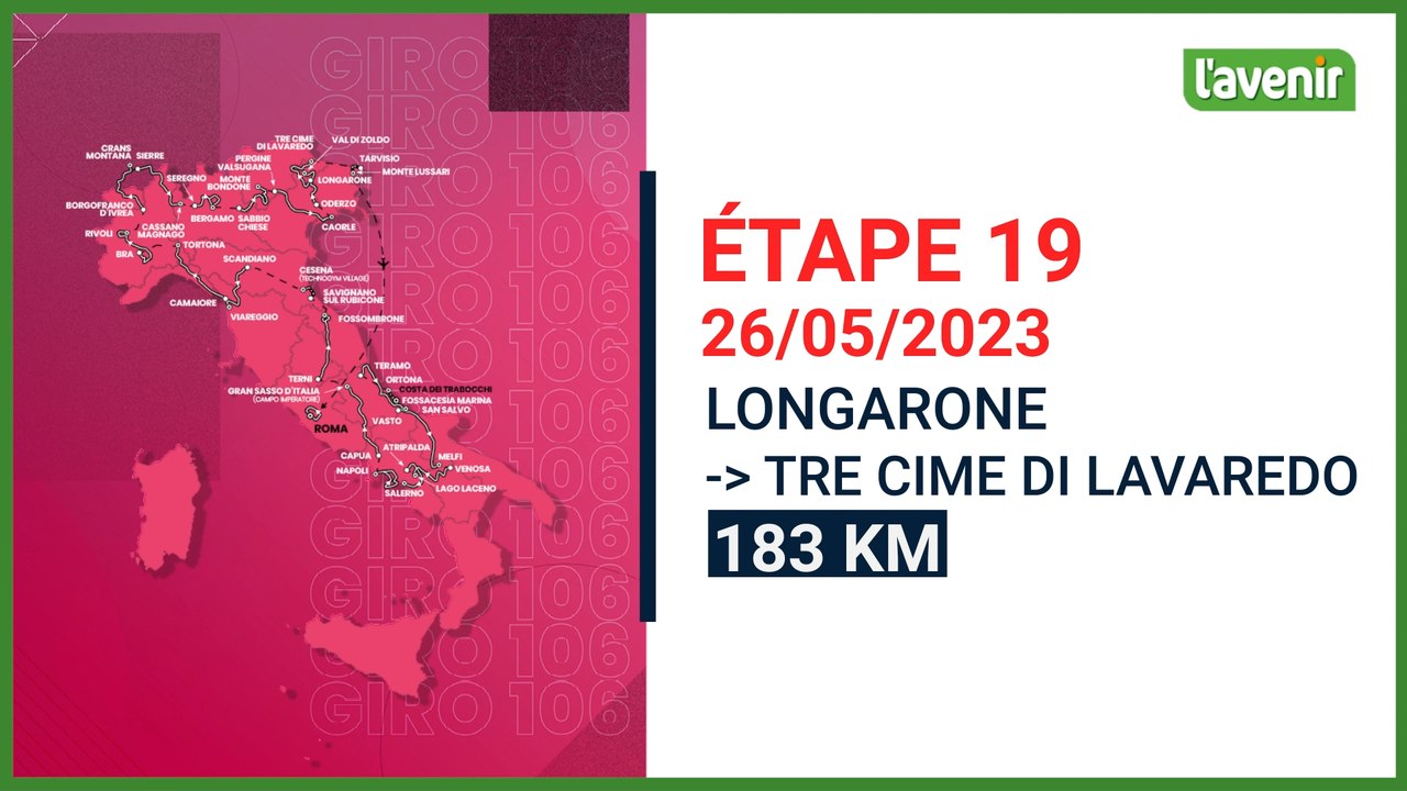 Giro 2023 : Valerio Piva préface la 19e étape du Giro