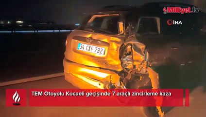 TEM Otoyolu'nda zincirleme kaza