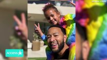 Chrissy Teigen & John Legend's Daughter Luna Bakes Cookies For Dinner