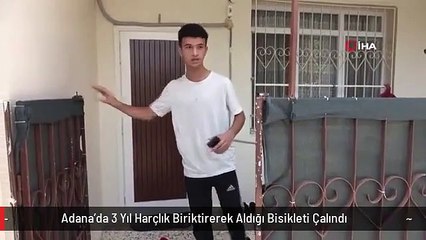 Adana'da 3 Yıl Harçlık Biriktirerek Aldığı Bisikleti Çalındı