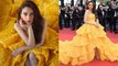 Cannes 2023 Red Carpet : Aditi Rao Hydari Yellow Ruffle Gown Look Viral, Watch Video | Boldsky