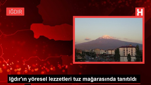 Iğdır'ın yöresel lezzetleri tuz mağarasında tanıtıldı