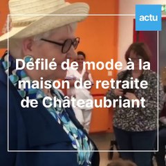 Défilé de mode à la maison de retraite de Châteaubriant