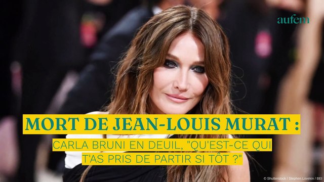 Mort de Jean-Louis Murat : Carla Bruni en deuil, Qu'est-ce qui t'a pris de partir si tôt ?