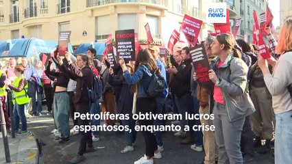 Polícia dispersa protesto em frente à sede da TotalEnergies
