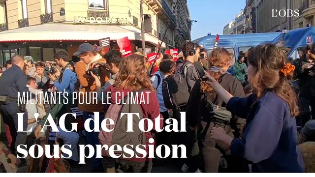 L'assemblée générale de Total perturbée par des militants pour le climat