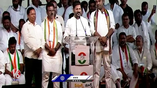 Revanth Reddy Funny Comments On Komatireddy Venkat Reddy and Uttam Kumar Reddy _ V6 News