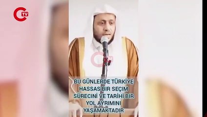 Sonradan vatandaşlık alanlara seslendi: Suudi imam Erdoğan için oy istedi!