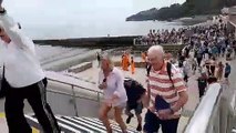 Dawlish sea wall opening