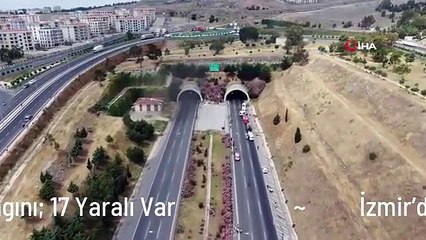 İzmir'de Tünelde Tır Yangını: 17 Yaralı Var