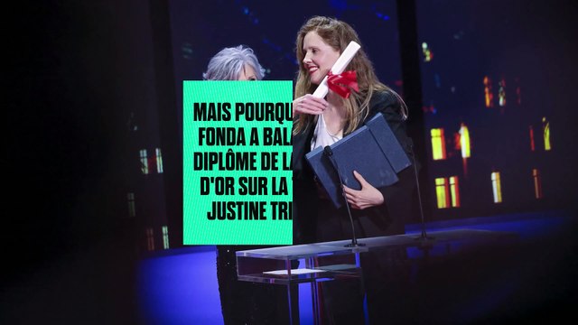 Mais pourquoi Jane Fonda a balancé le diplôme de la Palme d'or sur la tête de Justine Triet, la grande gagnante du festival de Cannes ? On en oublie l'essentiel