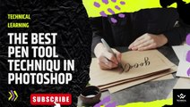 The Best Pen Tool technique in Photoshop | Photoshop Pen Tool Tutorial | Pen Tool Photoshop