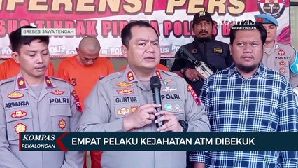Empat Tersangka Komplotan Kejahatan ATM Dibekuk di Brebes