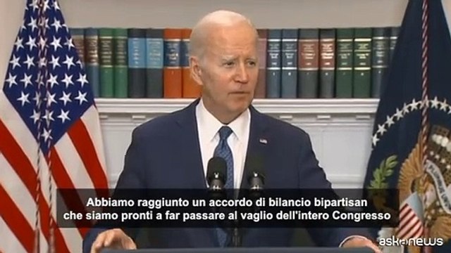 Usa, Biden sollecita il Congresso: approvate l'accordo sul debito