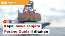 Bawa peluru meriam Perang Dunia II, kapal pengangkut China ditahan