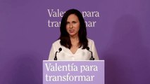 Belarra: Podemos y Sumar trabajan ya para ir juntos a las generales