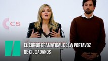 La portavoz de Ciudadanos acaba de decir 