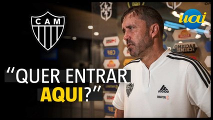 Coudet se irrita e ironiza repórter: ‘Quer entrar aqui?’