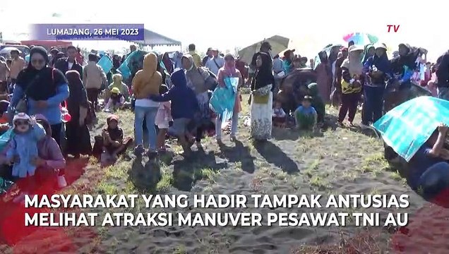 Melihat Manuver Pesawat F-16 hingga Sukhoi TNI AU Latihan Tempur Sikatan Daya 2023 Lumajang