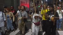 Una manifestación recorre las calles de Río en apoyo a Vinicius