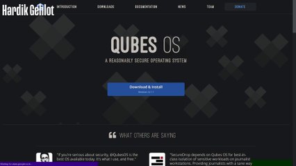 Most Secure OS | Qubes OS