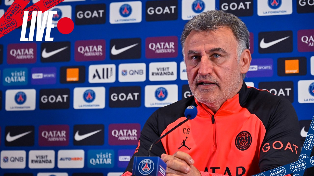 Replay : Conf de presse de Christophe Galtier avant RC Strasbourg - Paris Saint-Germain