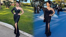 Cannes Red Carpet 2023: Sunny Leone Black One Shoulder Thigh High Slit Gown Look Viral | Boldsky
