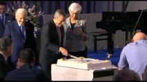 Festa per i 25 anni della Bce con Draghi e Lagarde: 