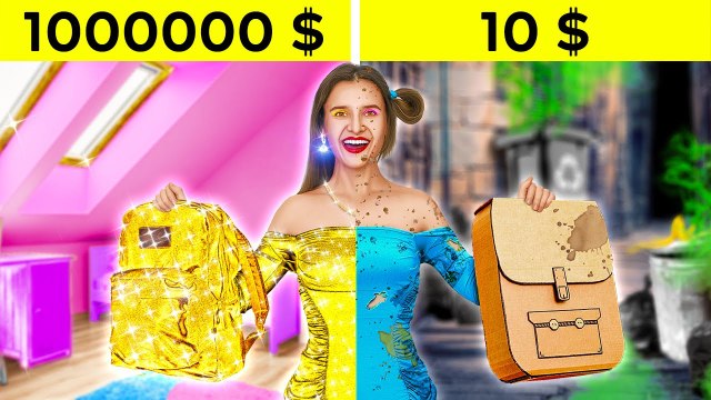 J'ai Été Adopté Par Des Milliardaires || Astuces Parentales _ Riches Vs Pauvres ! De 123 Go !