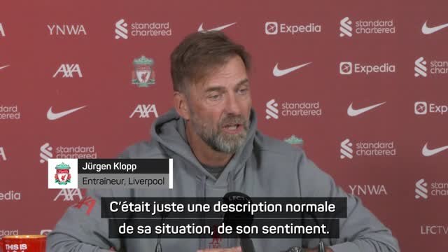 Liverpool - Klopp répond au tweet de Salah : “Il est clair que cette saison n’est pas bonne”