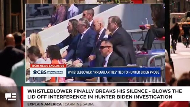 Whistleblower Finally Breaks His Silence - Blows Lid Off Interference In Hunter Biden Investigation