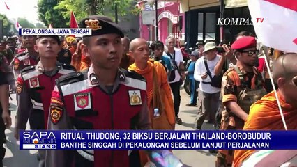 Momen Banthe Disambut Ribuan Warga Pekalongan Sebelum Lanjut Perjalanan