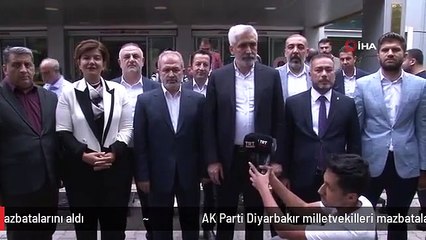 AK Parti Diyarbakır milletvekilleri mazbatalarını aldı