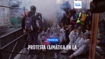 Francia| Gases lacrimógenos para disolver una protesta de activistas climáticos contra TotalEnergies