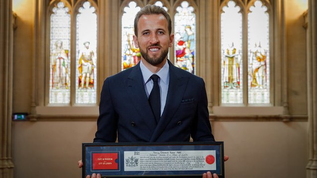 Harry Kane ‘proud’ to represent London as he receives the Freedom of the City