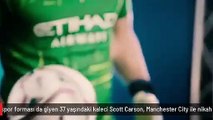 Bursaspor forması da giyen 37 yaşındaki kaleci Scott Carson, Manchester City ile nikah tazeledi