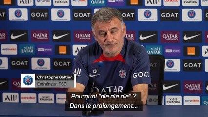 PSG - Galtier répond “aïe aïe aïe” quand un journaliste de RMC se présente