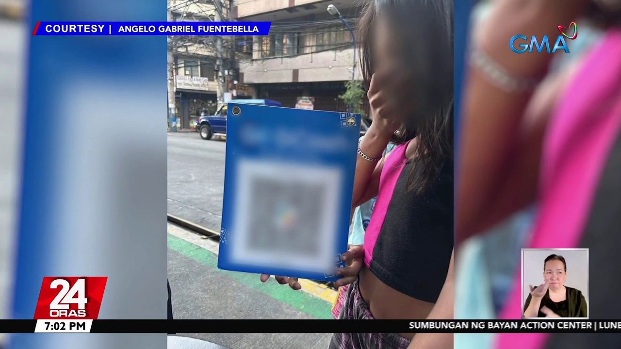 Litrato ng nanlilimos na nagpakita ng QR code, viral | 24 Oras
