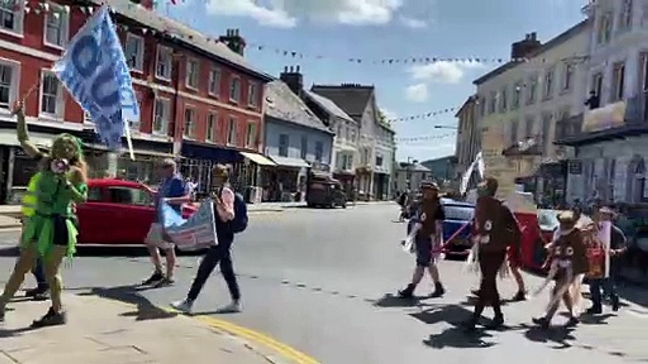 'Save the Usk' Brecon protest