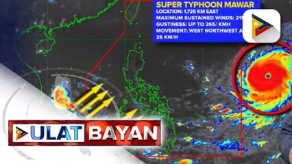 Super Typhoon #Mawar, patuloy ang paglapit sa Philippine Area of Responsibility