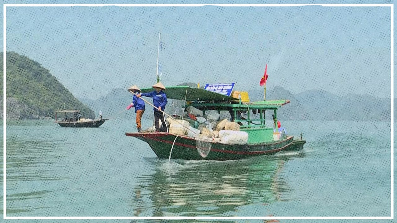 In der vietnamesischen Halong-Bucht kämpfen Naturschützer gegen Plastikmüll 