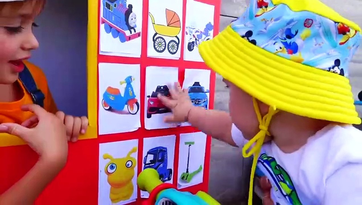 Vlad and Niki Pretend Play with Ride On Cars Toy