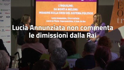 Lucia Annunziata: "Ho spiegato tutto in una lettera"