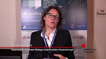 Forum Public Affairs 2023, Gregori (Novamont): "I principi del CPR indicano le priorità delle imprese"