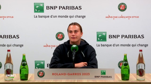 Roland-Garros 2023 - Aryna Sabalenka : I love playing against Iga Swiatek or Elena Rybakina