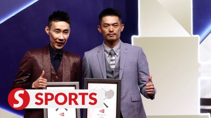 Télécharger la video: Badminton legends Chong Wei and Lin Dan inducted into Hall of Fame